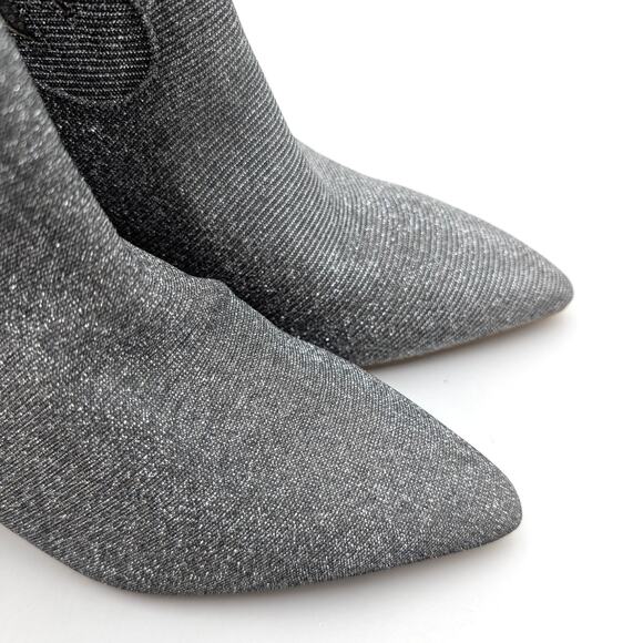 Mia Gypsi Rhinestone Western Ankle Boots Women's Silver Size US7M EU37.5 - Picture 9 of 12